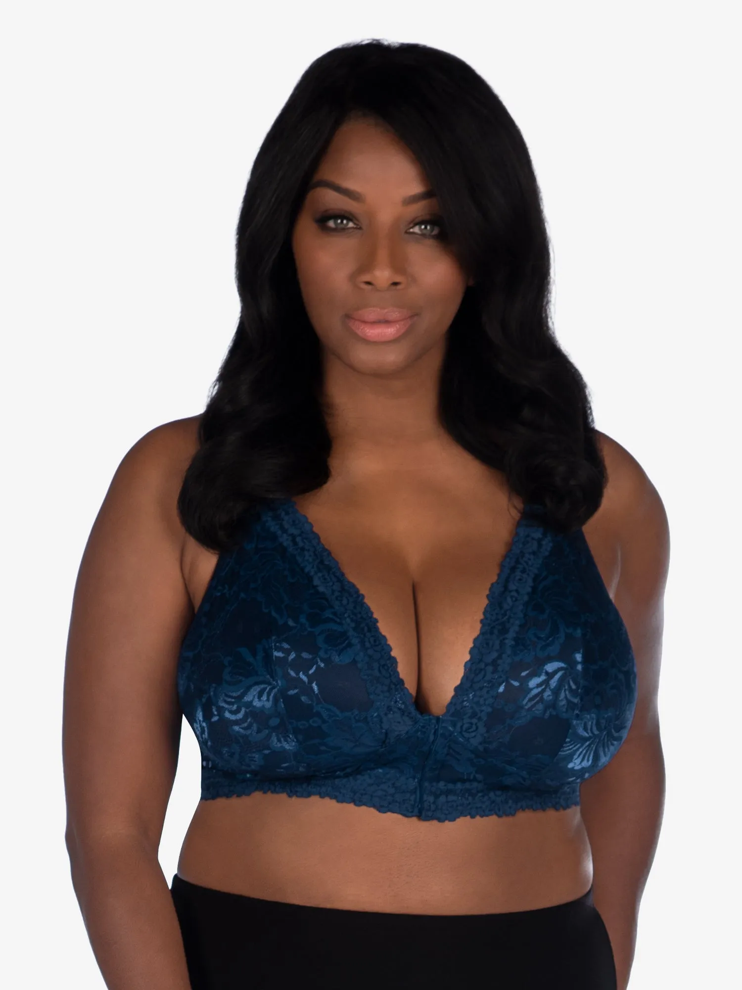 The Nola - Lace Wirefree Front-Closure Bralette