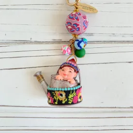 Timothy Sprout the Garden Gnome Bag Charm