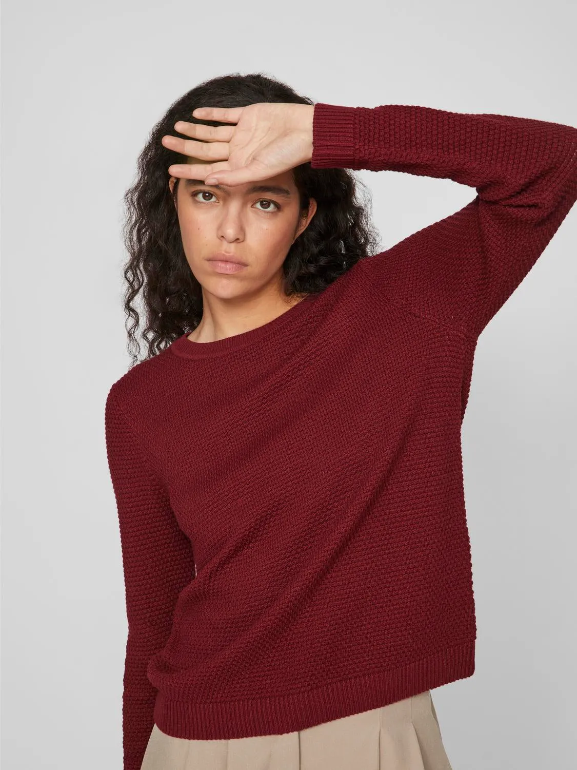 VIDALO Pullover - Cabernet