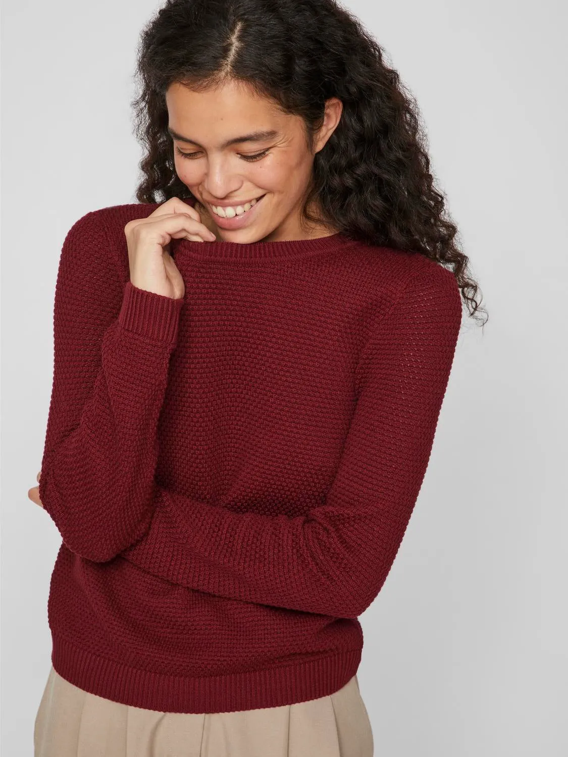 VIDALO Pullover - Cabernet