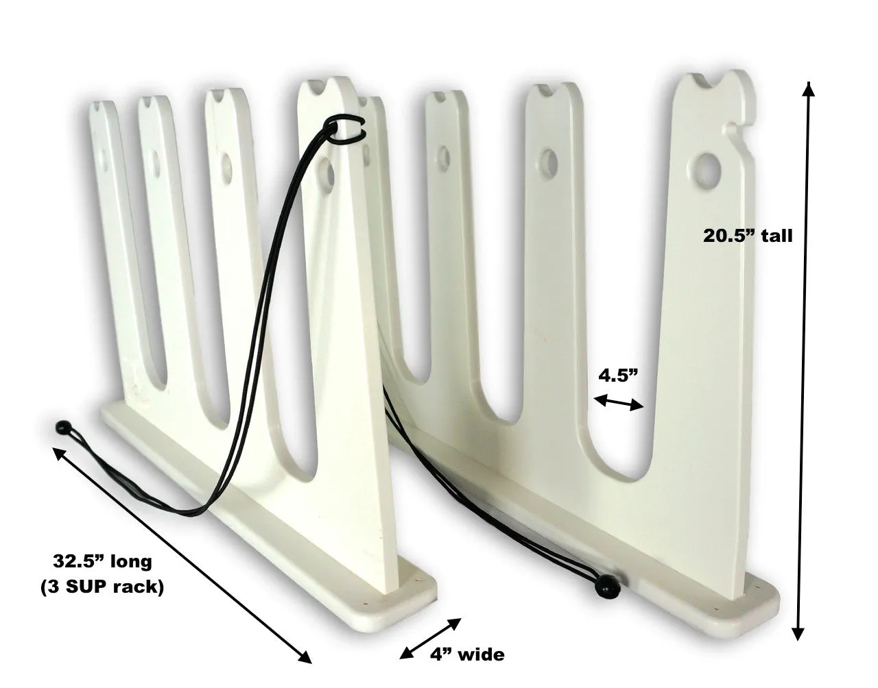 Weatherproof SUP Rack for Docks and Piers | Marine Grade | SUPs up to 4.5"